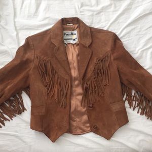 Vintage Fringe Suede Jacket